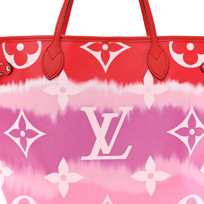 Louis Vuitton Monogram Escale Neverfull MM Rouge 8 of 10