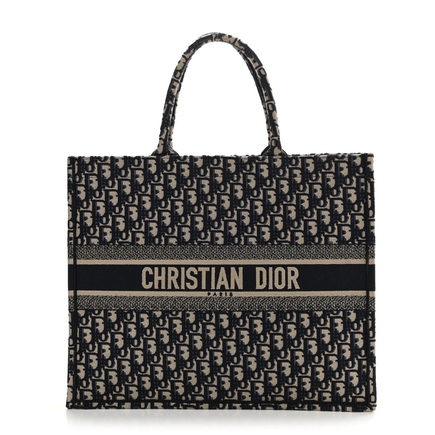 Oblique Large Book Tote Blue Multicolor