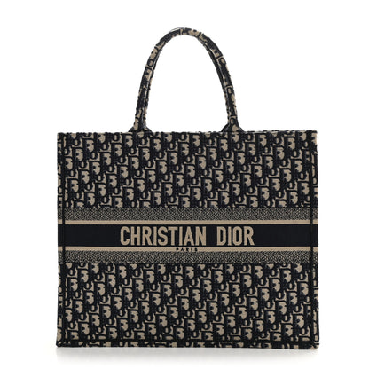 Christian Dior Oblique Large Book Tote Blue Multicolor 1 of 10
