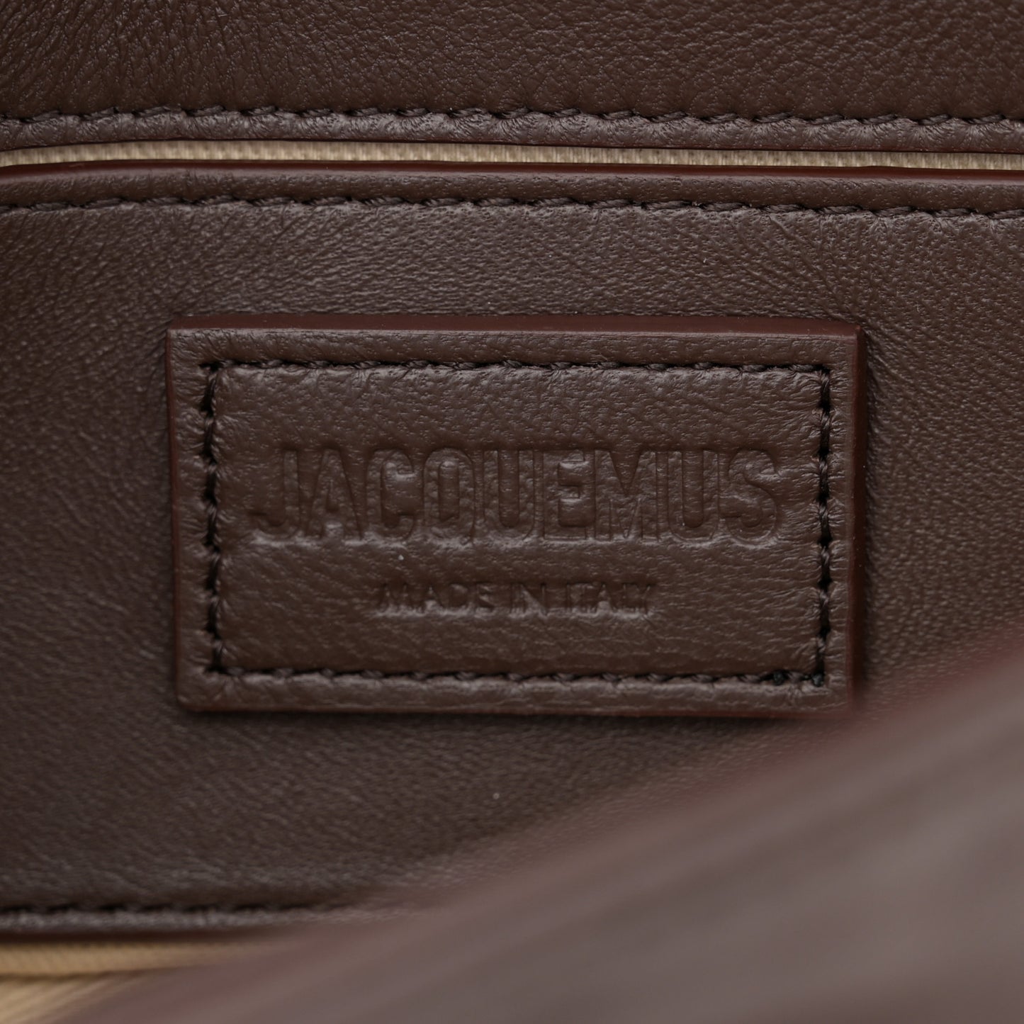 Padded Lambskin Le Petit Bambimou Dark Brown