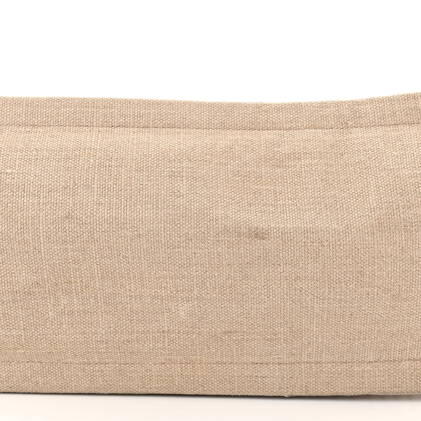 Embroidered Cotton Linen Rive Gauche Noe Tote Natural Black