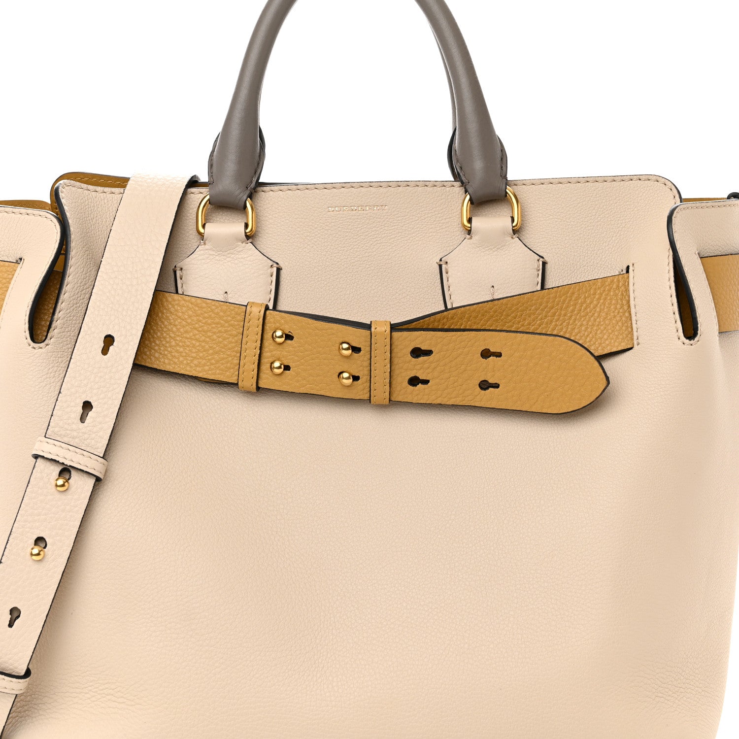 Burberry Marais Calfskin Medium Belt Bag Limestone Yellow 8 of 14