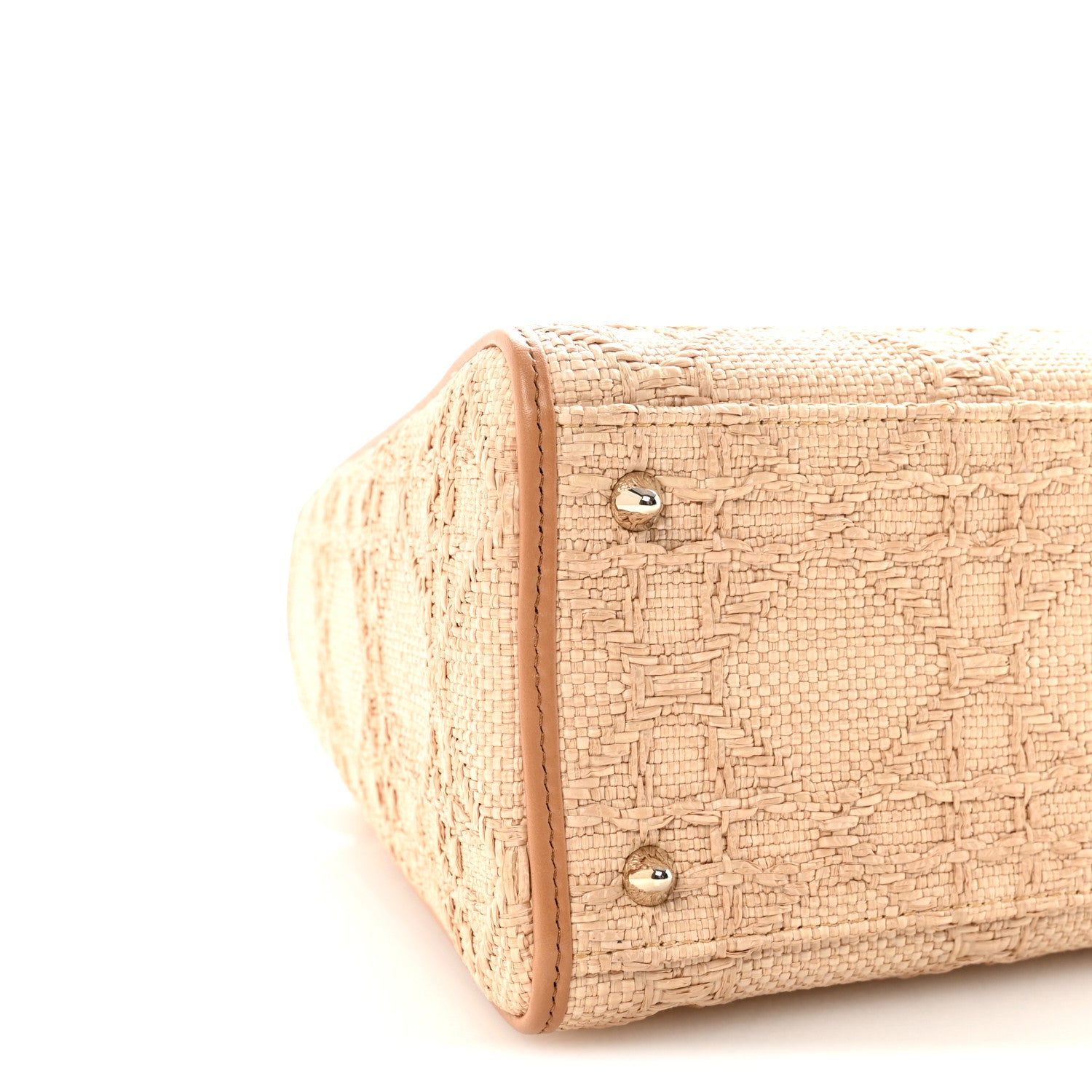 Christian Dior Raffia Medium Lady Dior Bag Beige 8 of 9