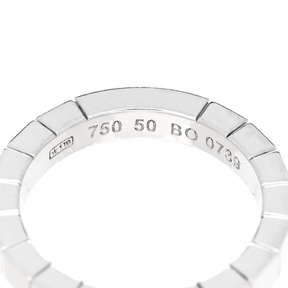 Cartier 18K White Gold Lanieres Ring 50 5.25 4 of 5