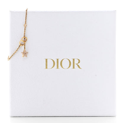 Christian Dior Crystal Metal CD Star Bracelet Gold 5 of 5