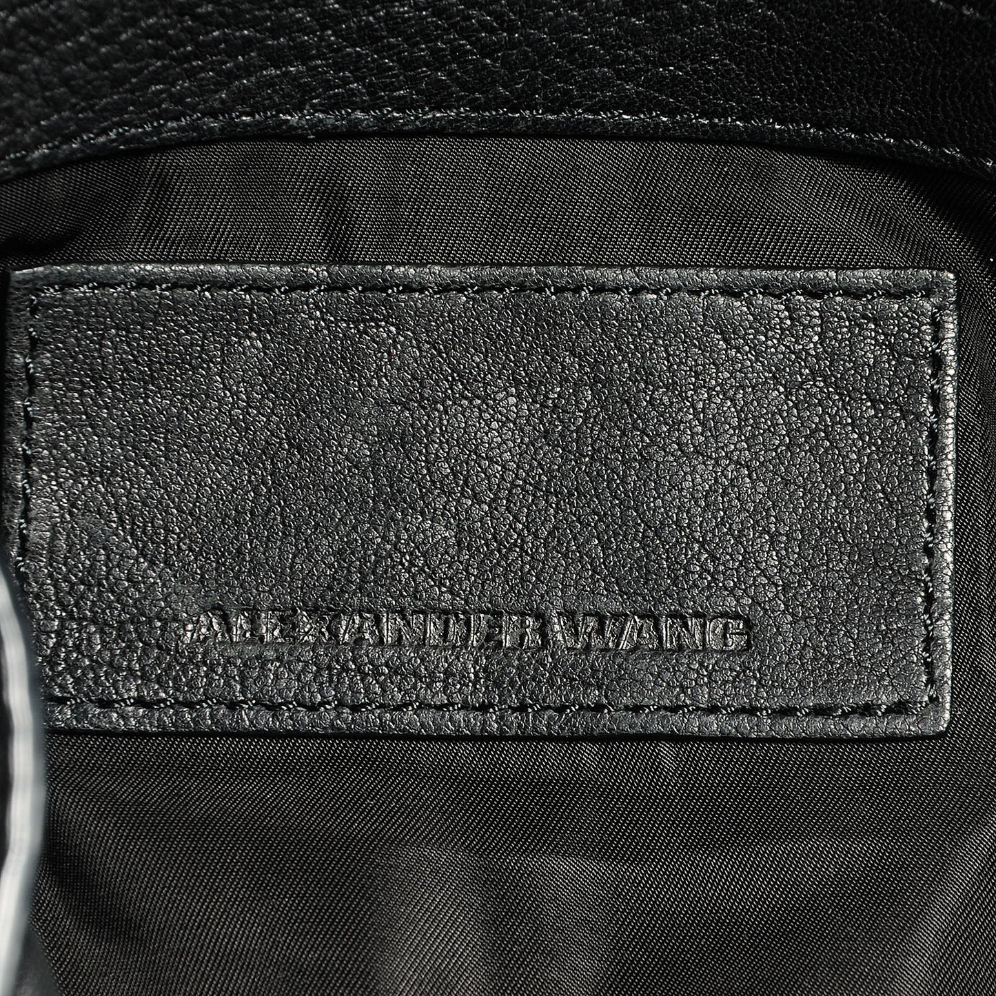 Leather Diego Bucket Bag w Antique Brass Hardware Black