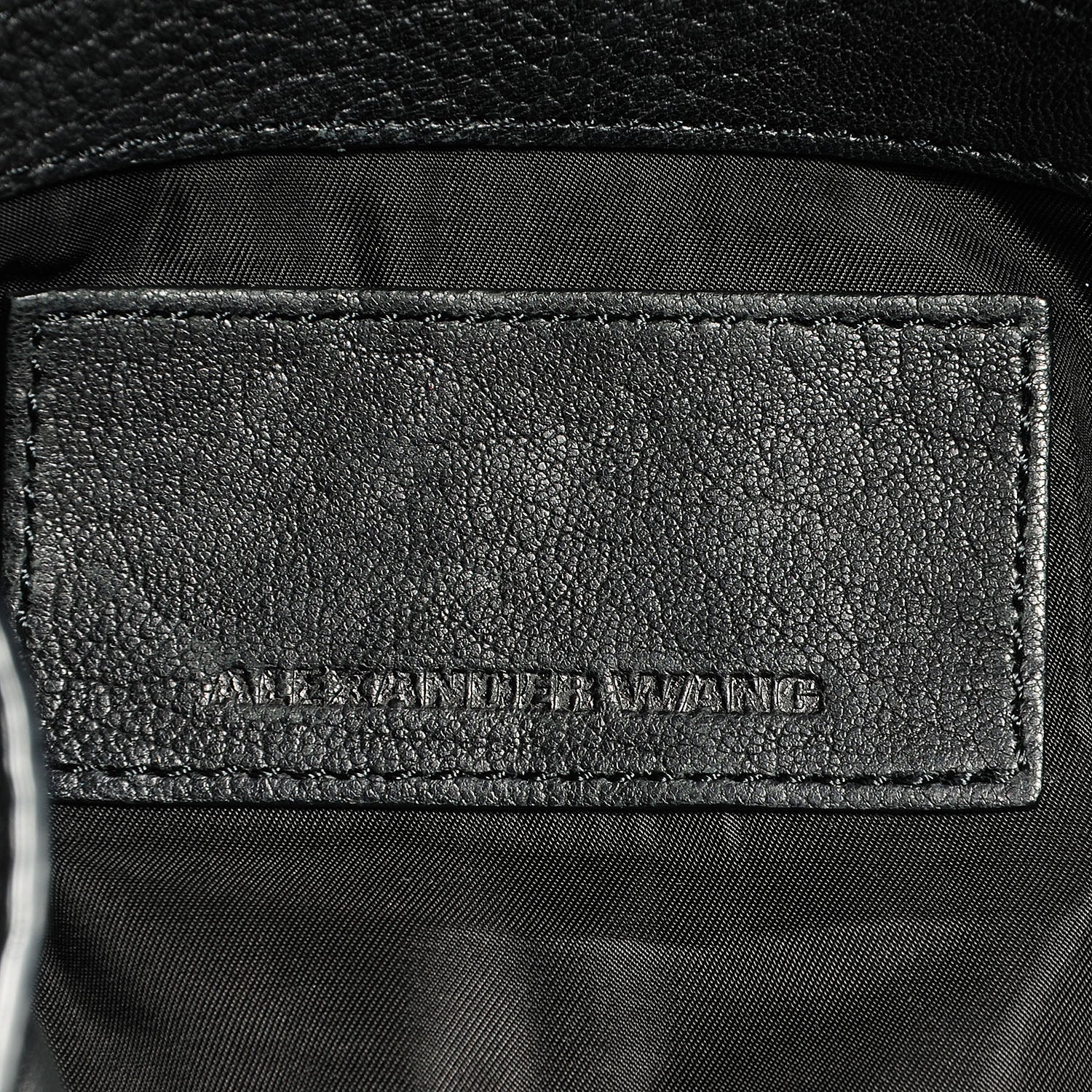 Alexander Wang Leather Diego Bucket Bag w Antique Brass Hardware Black 7 of 7