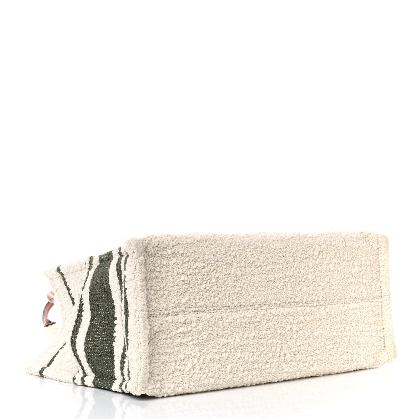 Stripe Triomphe Large Cabas Thais Khaki Tan