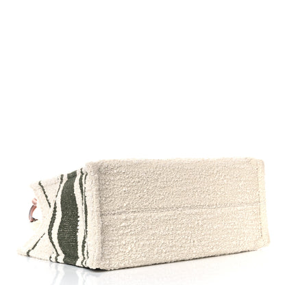 Celine Stripe Triomphe Large Cabas Thais Khaki Tan 4 of 12