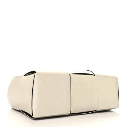 Bottega Veneta Nappa Maxi Intrecciato Medium Arco Tote White Black 5 of 12