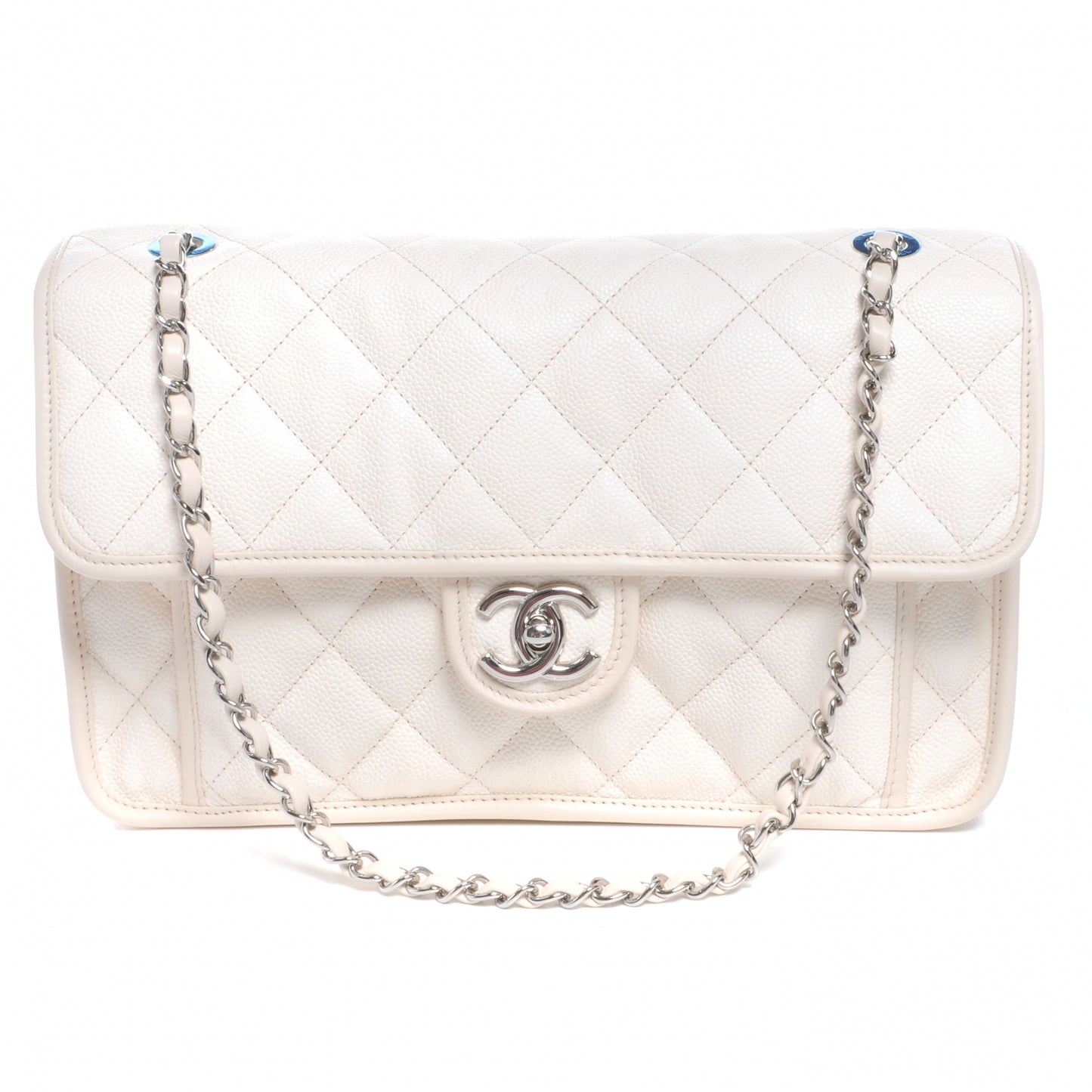 Caviar French Riviera Large Flap White
