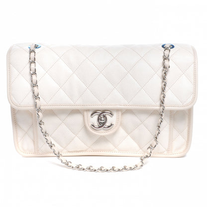 Chanel Caviar French Riviera Large Flap White 1 of 8
