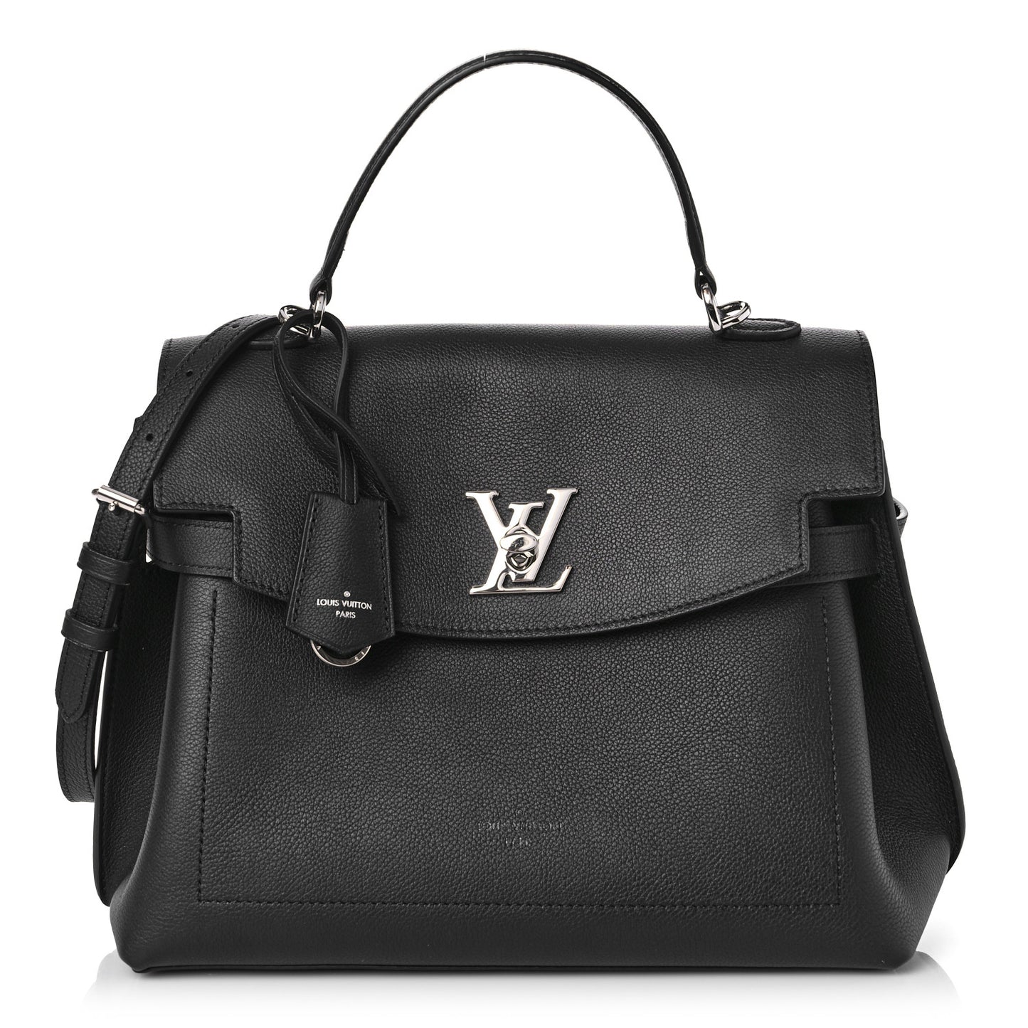 Soft Calfskin Lockme Ever MM Black