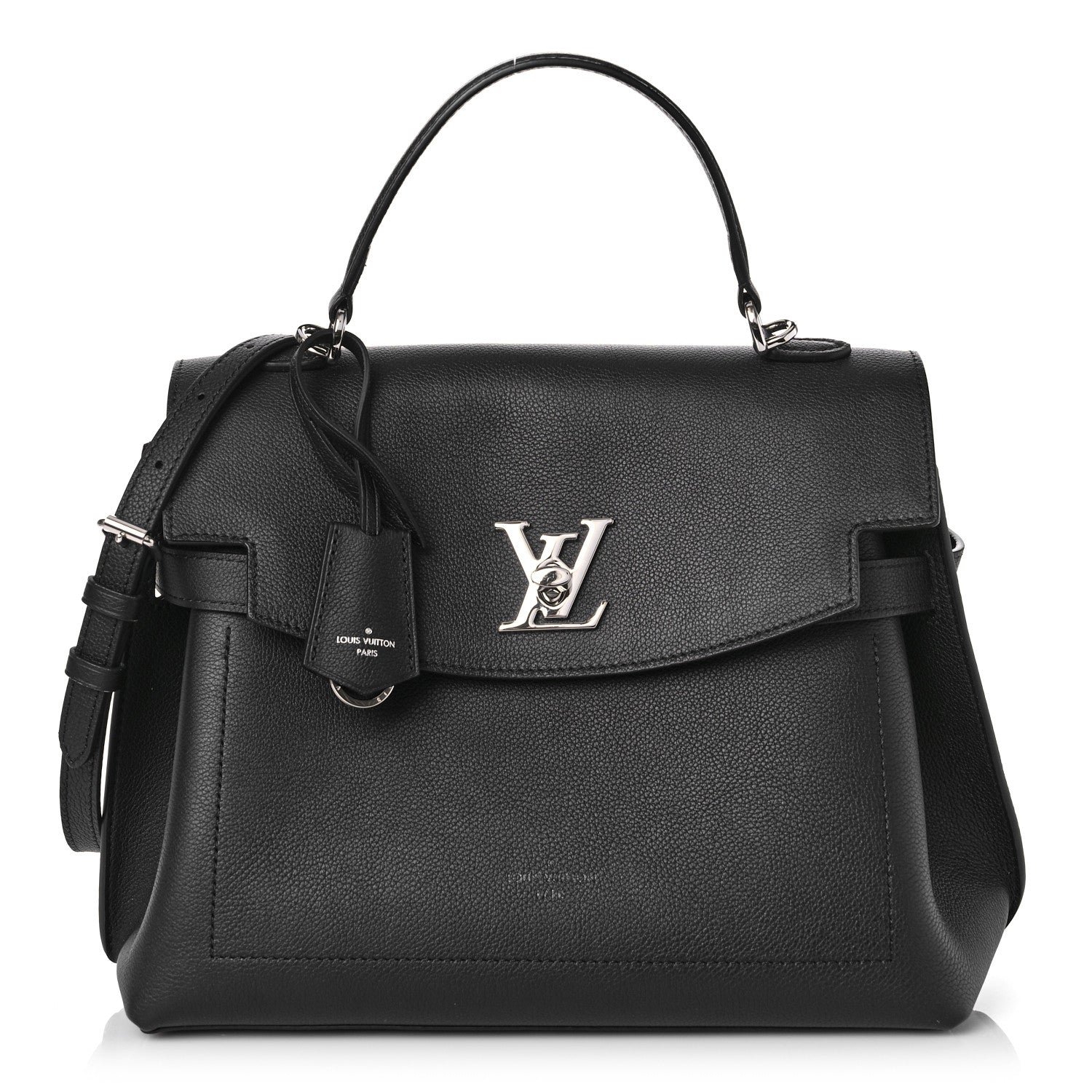 Louis Vuitton Soft Calfskin Lockme Ever MM Black 1 of 10