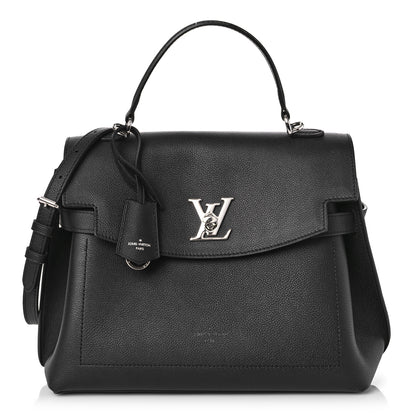 Louis Vuitton Soft Calfskin Lockme Ever MM Black 1 of 10