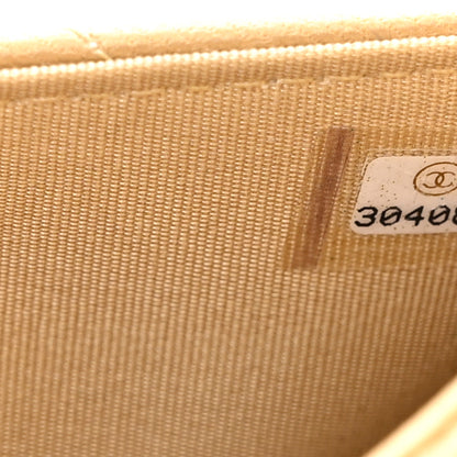 Chanel Metallic Goatskin Quilted Chanel 19 Wallet On Chain WOC Gold 8 of 13