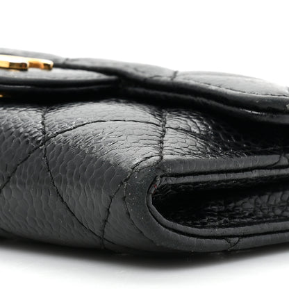 Chanel Caviar Quilted Flap Card Holder Wallet Black 11 of 15