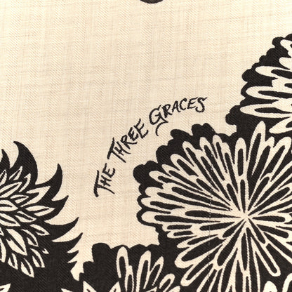 Hermes Cashmere Silk The Three Graces Shawl 140 Naturel Brun 5 of 6