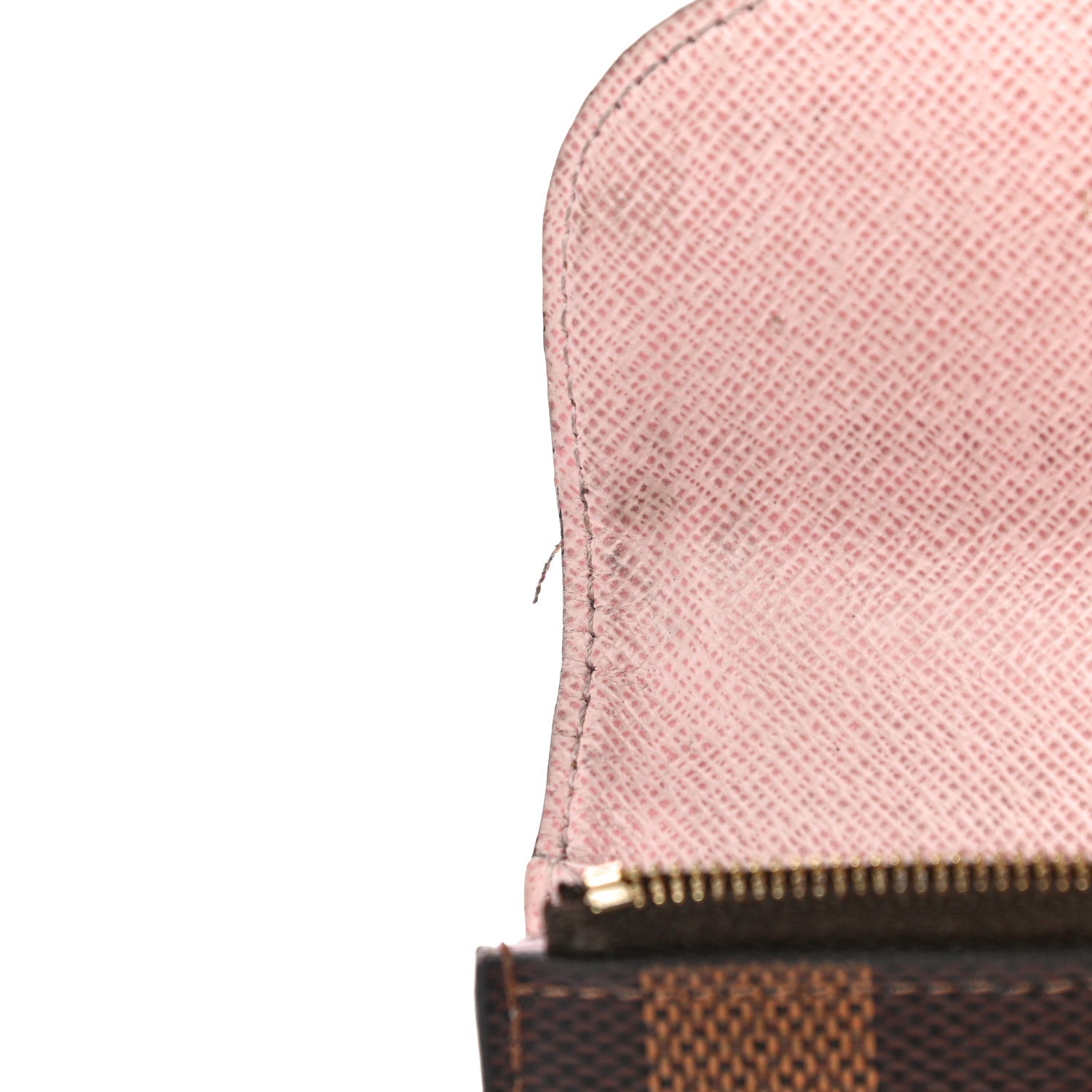 Louis Vuitton Damier Ebene Rosalie Coin Purse Rose Ballerine 13 of 14