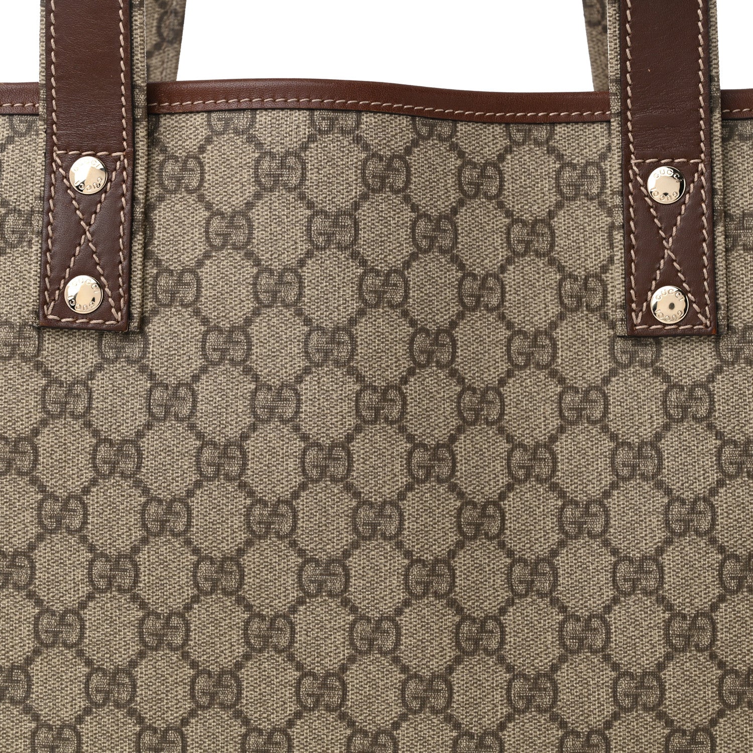 Gucci GG Plus Monogram Medium Signature Web Loop Tote Brown 8 of 11