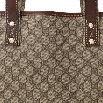 Gucci GG Plus Monogram Medium Signature Web Loop Tote Brown 8 of 11