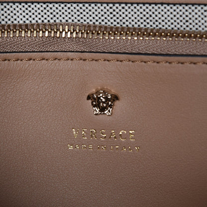 Versace Calfskin Medium Palazzo Empire Bag Neutral 7 of 8
