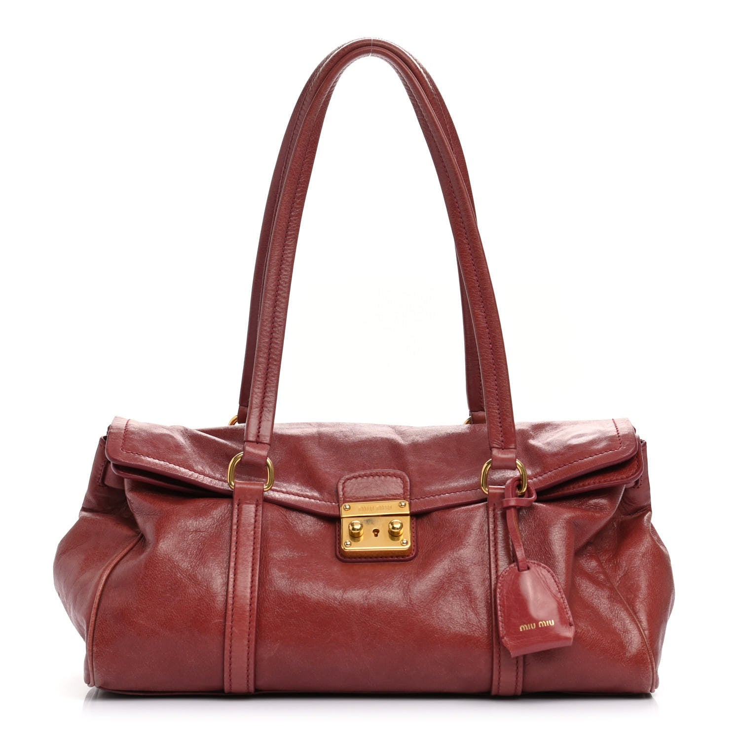 Miu Miu Vitello Shine Satchel 1 of 12
