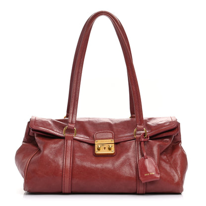 Miu Miu Vitello Shine Satchel 1 of 12