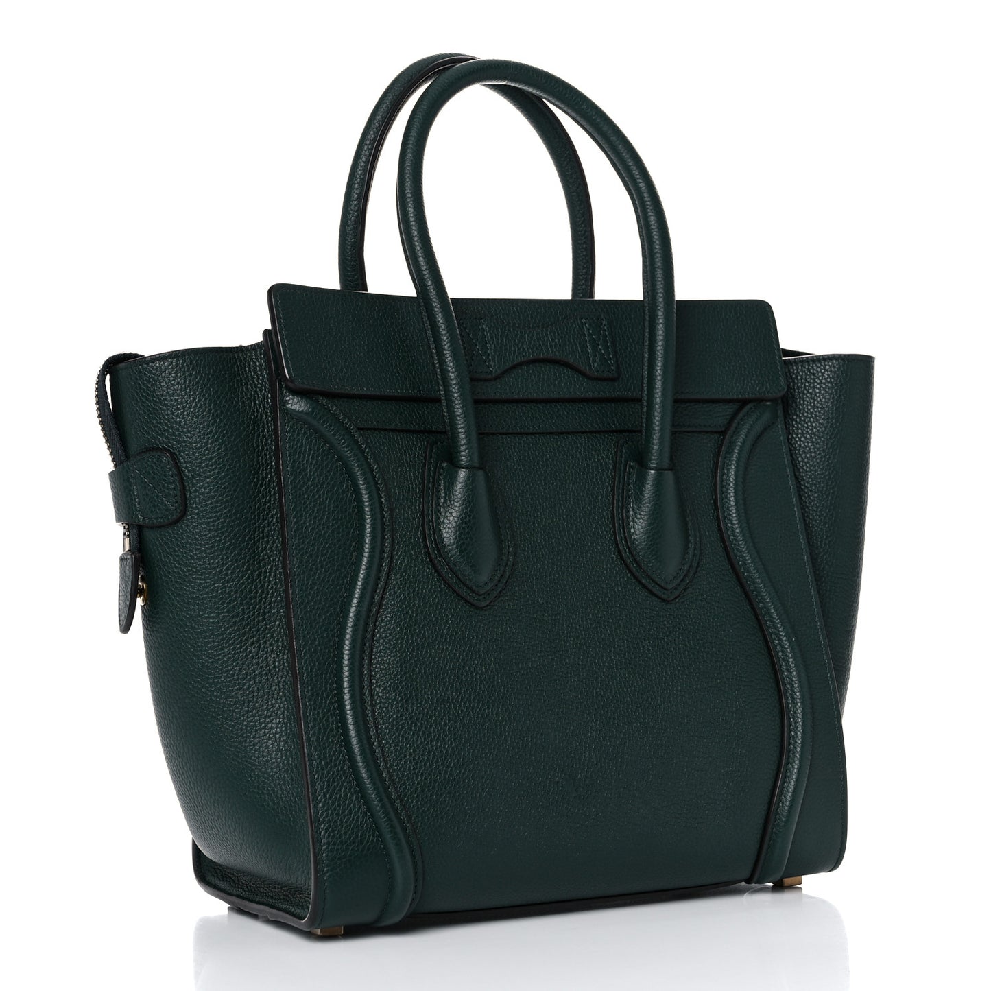 Drummed Calfskin Micro Luggage Amazone