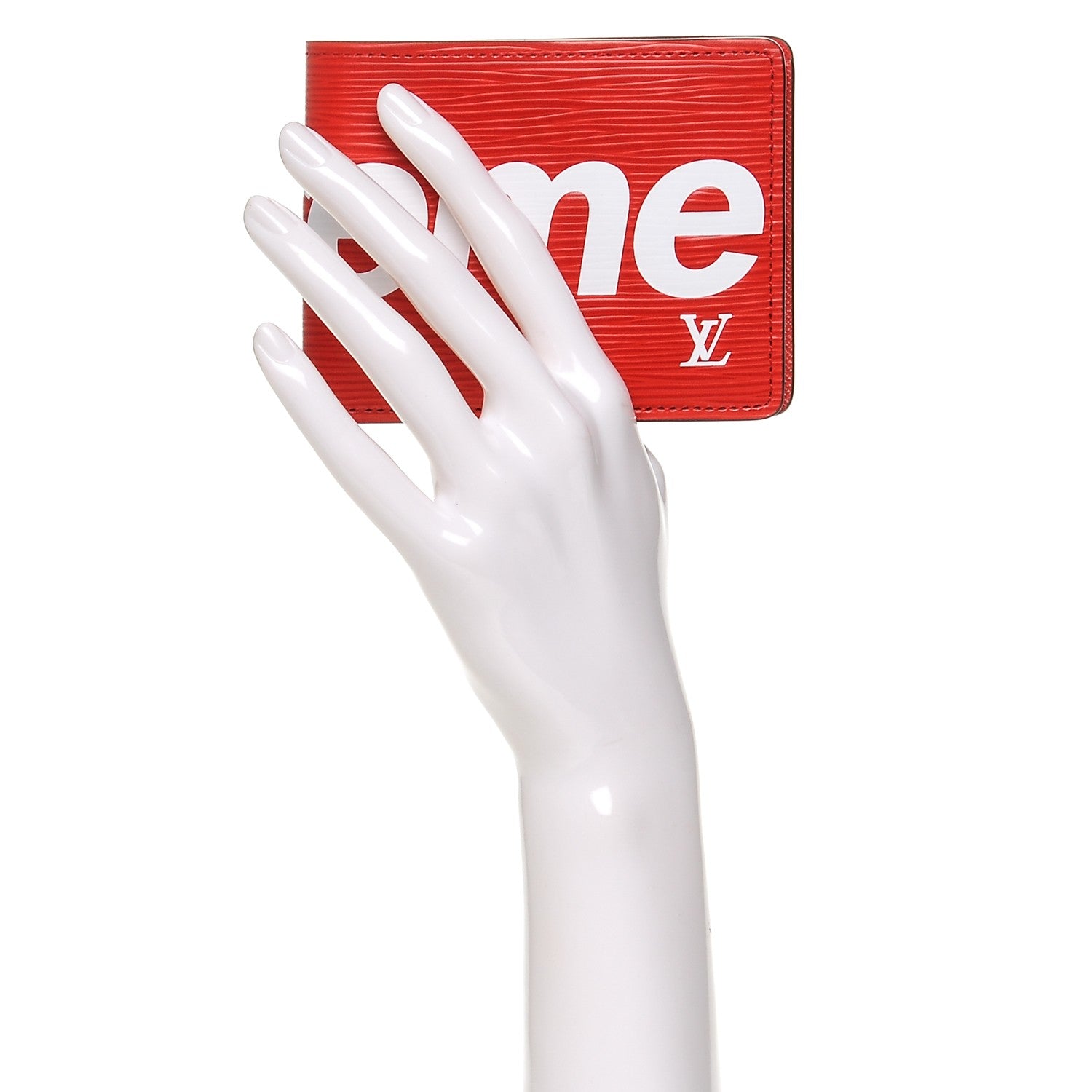 Louis Vuitton X SUPREME Epi Slender Wallet Red 2 of 8