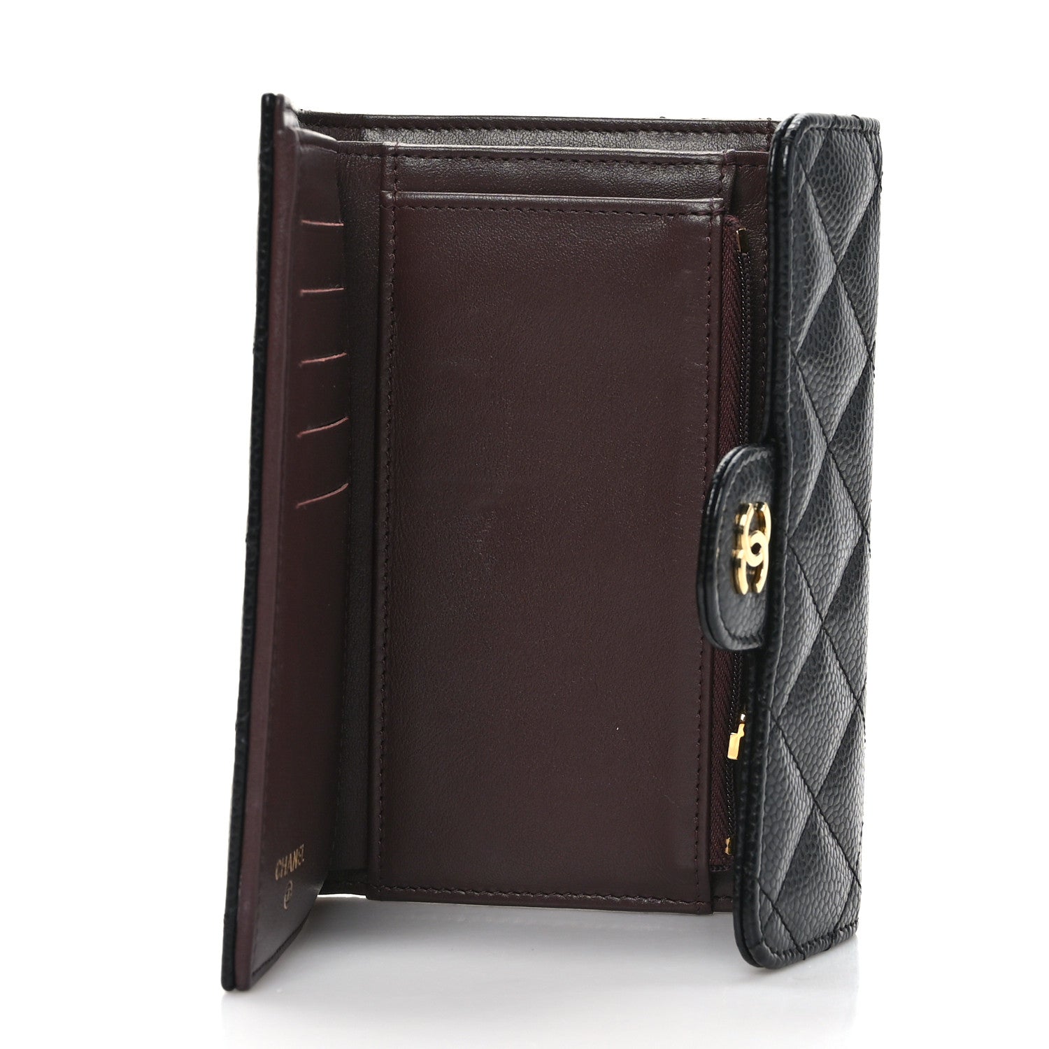 Chanel Caviar Quilted Medium Flap Wallet Black 5 of 8