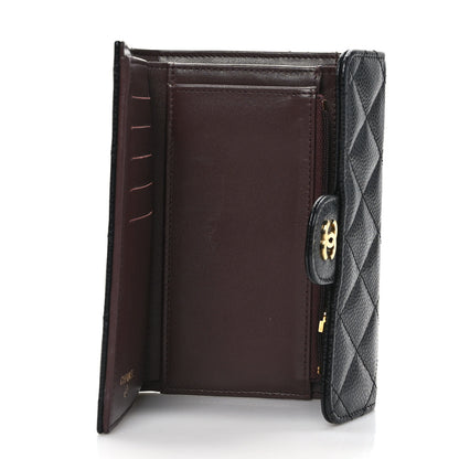 Chanel Caviar Quilted Medium Flap Wallet Black 5 of 8