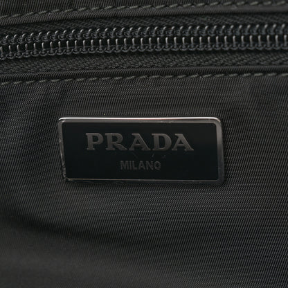 Prada Tessuto Nylon Double Pocket Belt Bag Black 6 of 10