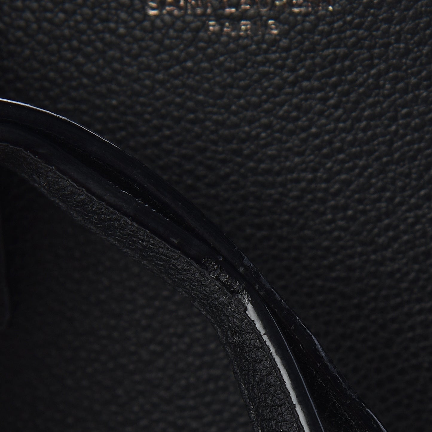 Grained Calfskin Baby Sac De Jour Black