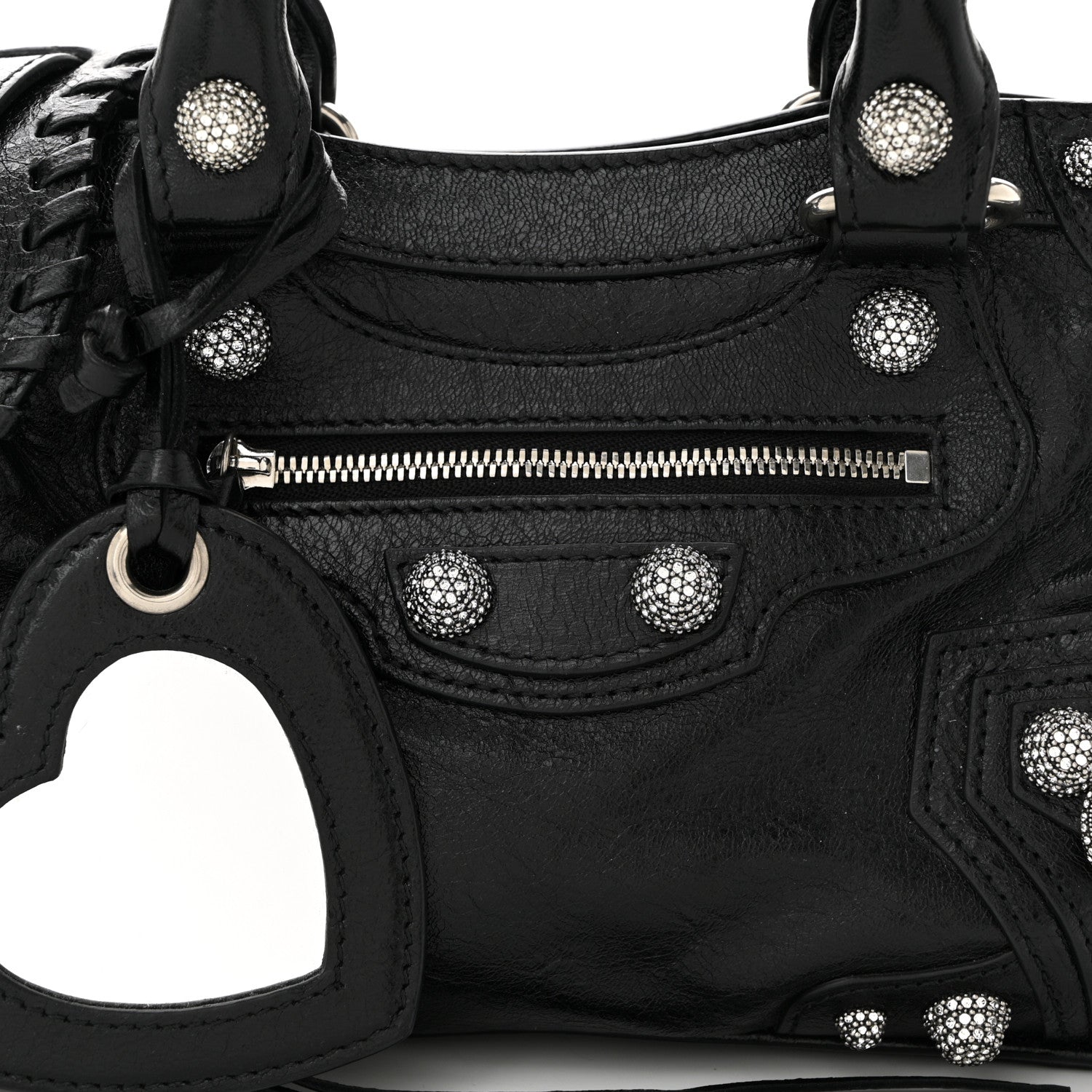 Balenciaga Agneau Arena Crystal Neo Cagole Mini Black 9 of 11