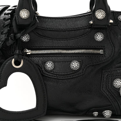 Balenciaga Agneau Arena Crystal Neo Cagole Mini Black 9 of 11
