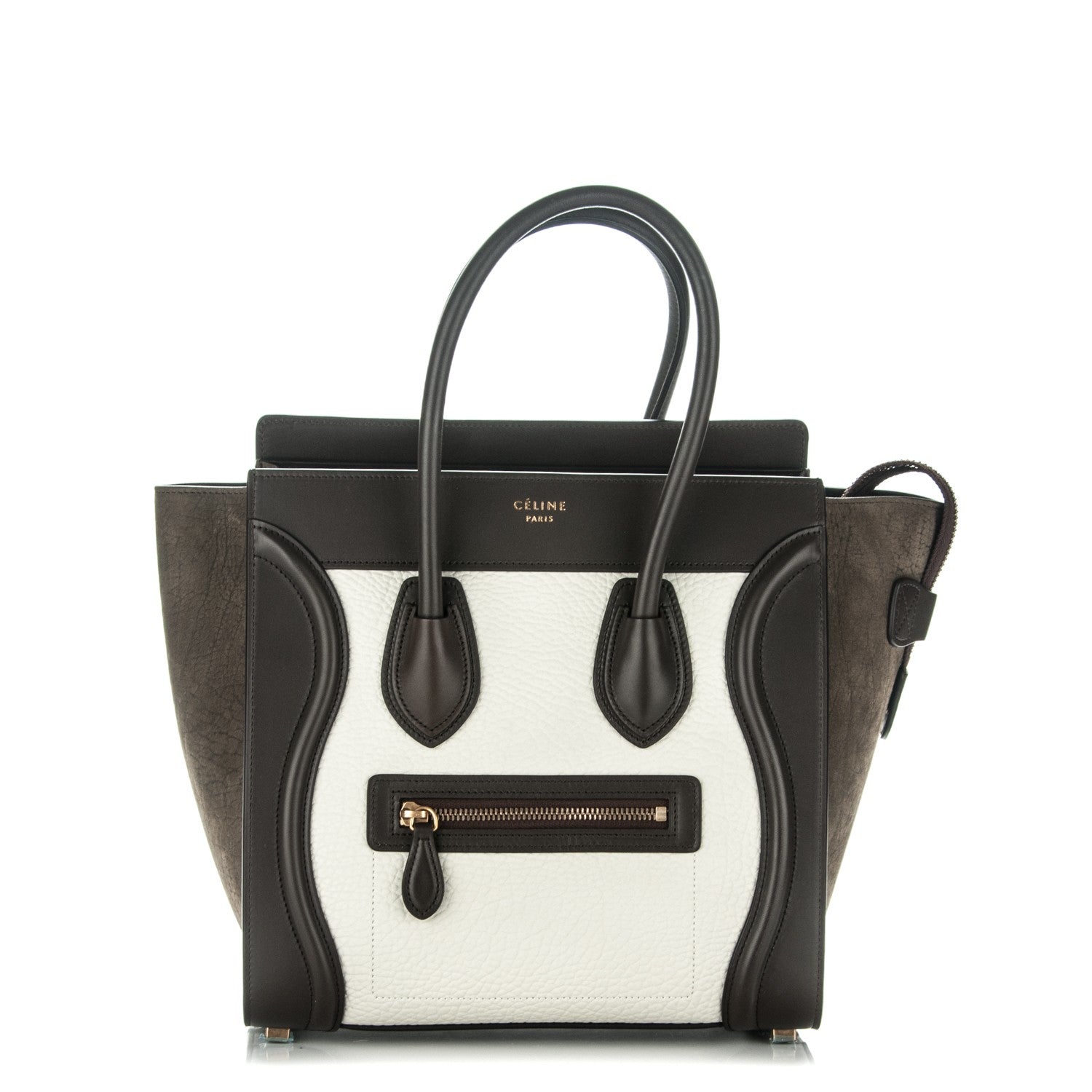 Celine Bullhide Micro Tri-Color Luggage Khaki 1 of 7