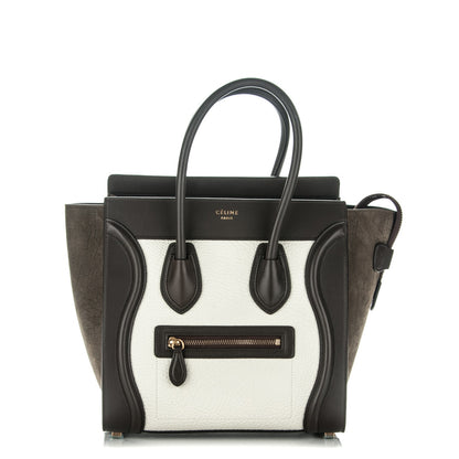 Celine Bullhide Micro Tri-Color Luggage Khaki 1 of 7