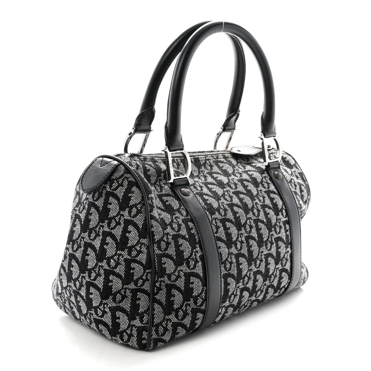 Christian Dior Monogram Boston Black 3 of 10