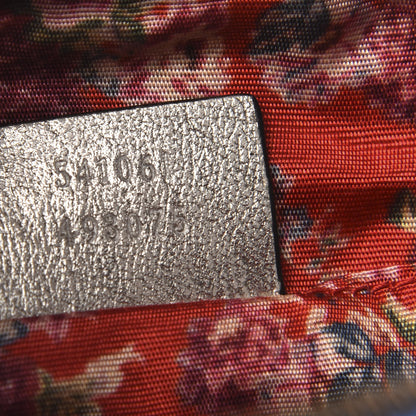 Gucci Laminated Nappa Trapuntata Small Zumi Shoulder Bag Rosso Marine Argento 9 of 9