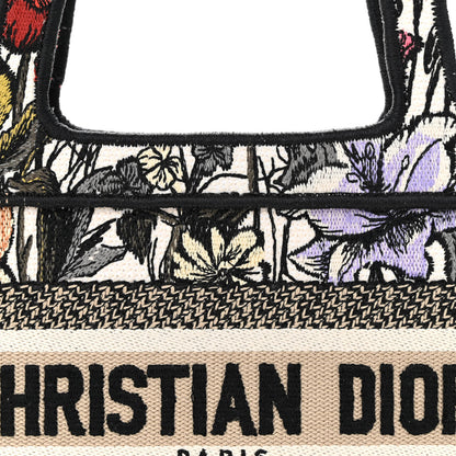 Christian Dior Canvas Embroidered Mille Fleurs Mini Book Tote Multicolor 8 of 11