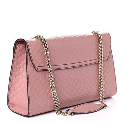 Gucci Microguccissima Medium Emily Chain Shoulder Bag Soft Pink 3 of 5