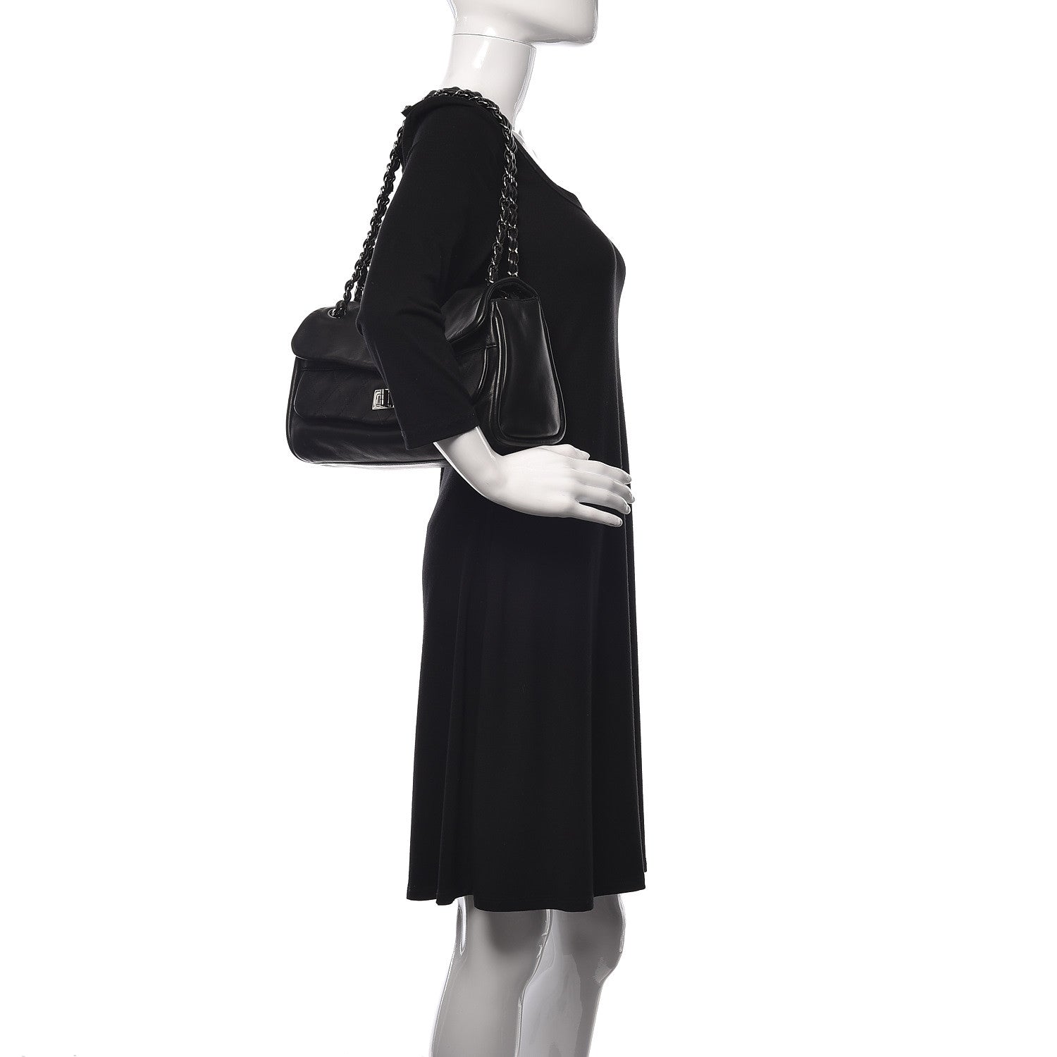 Chanel Lambskin Quilted Large Mademoiselle Double Flap Black 2 of 11