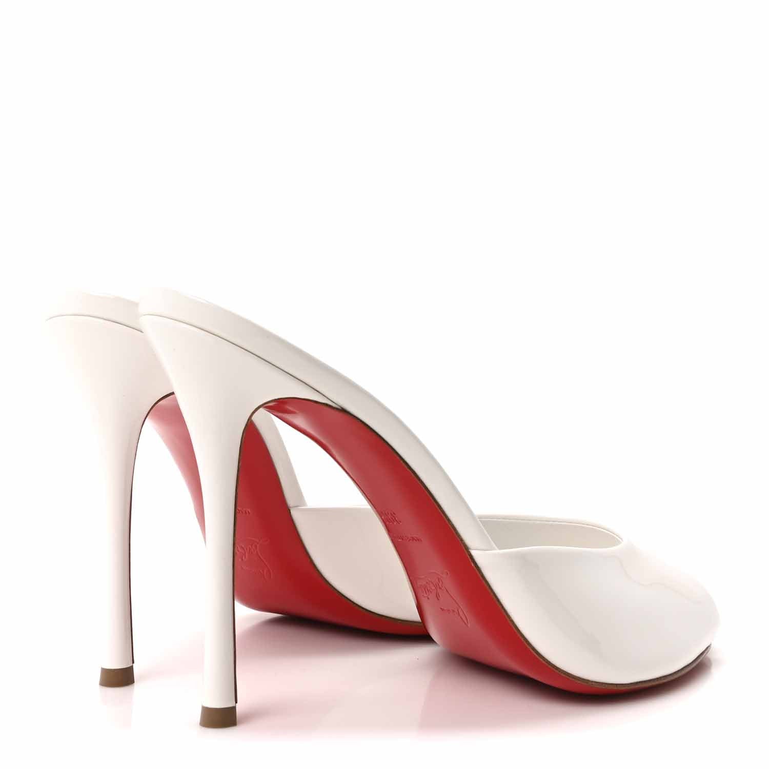 Christian Louboutin Patent Me Dolly 100 Sandals 39.5 White 5 of 8