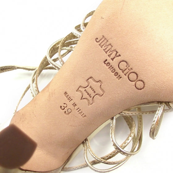 Medaillon Strappy Heels Gold 39