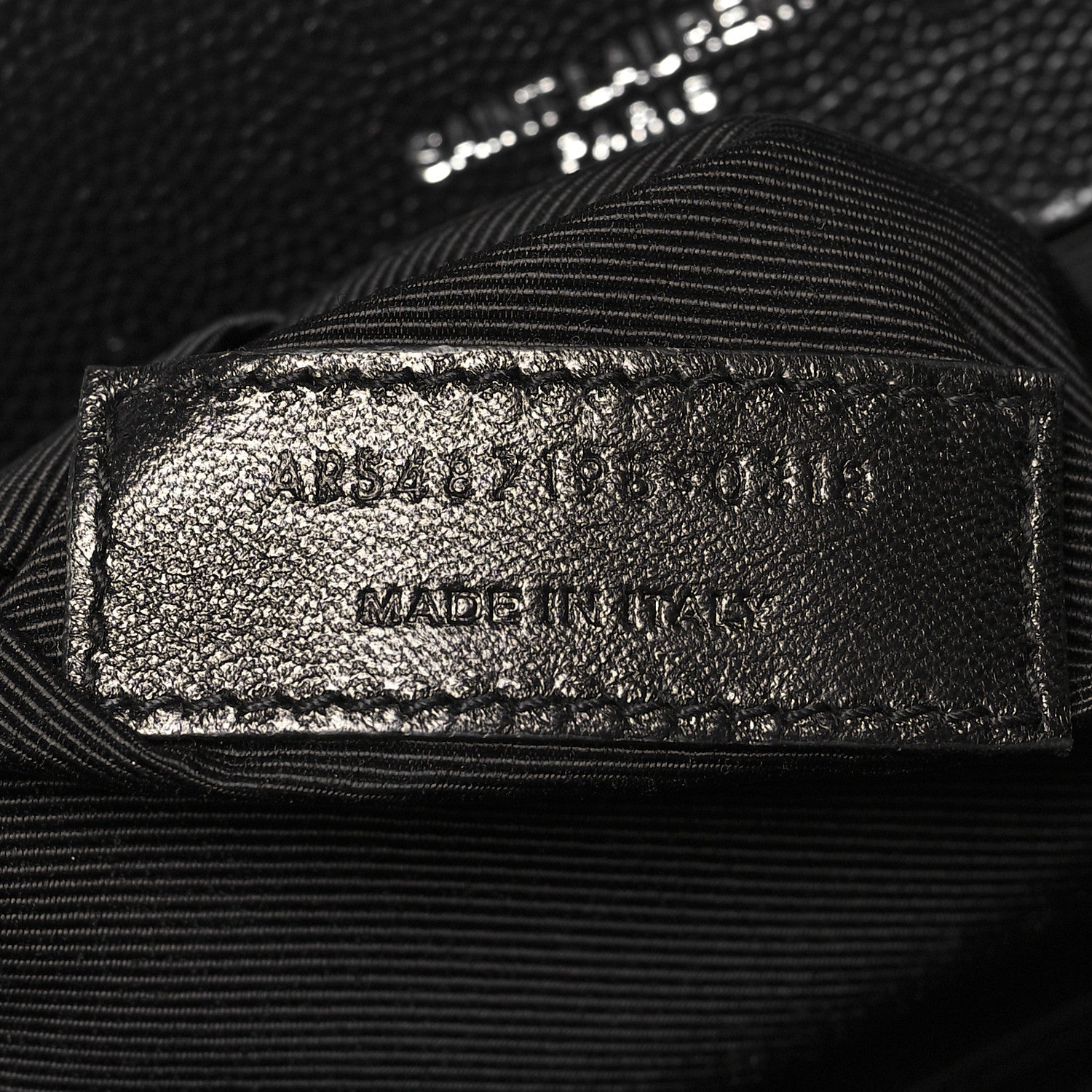 Saint Laurent Grain De Poudre Textured Mixed Matelasse Large Triquilt Monogram Satchel Black 7 of 10