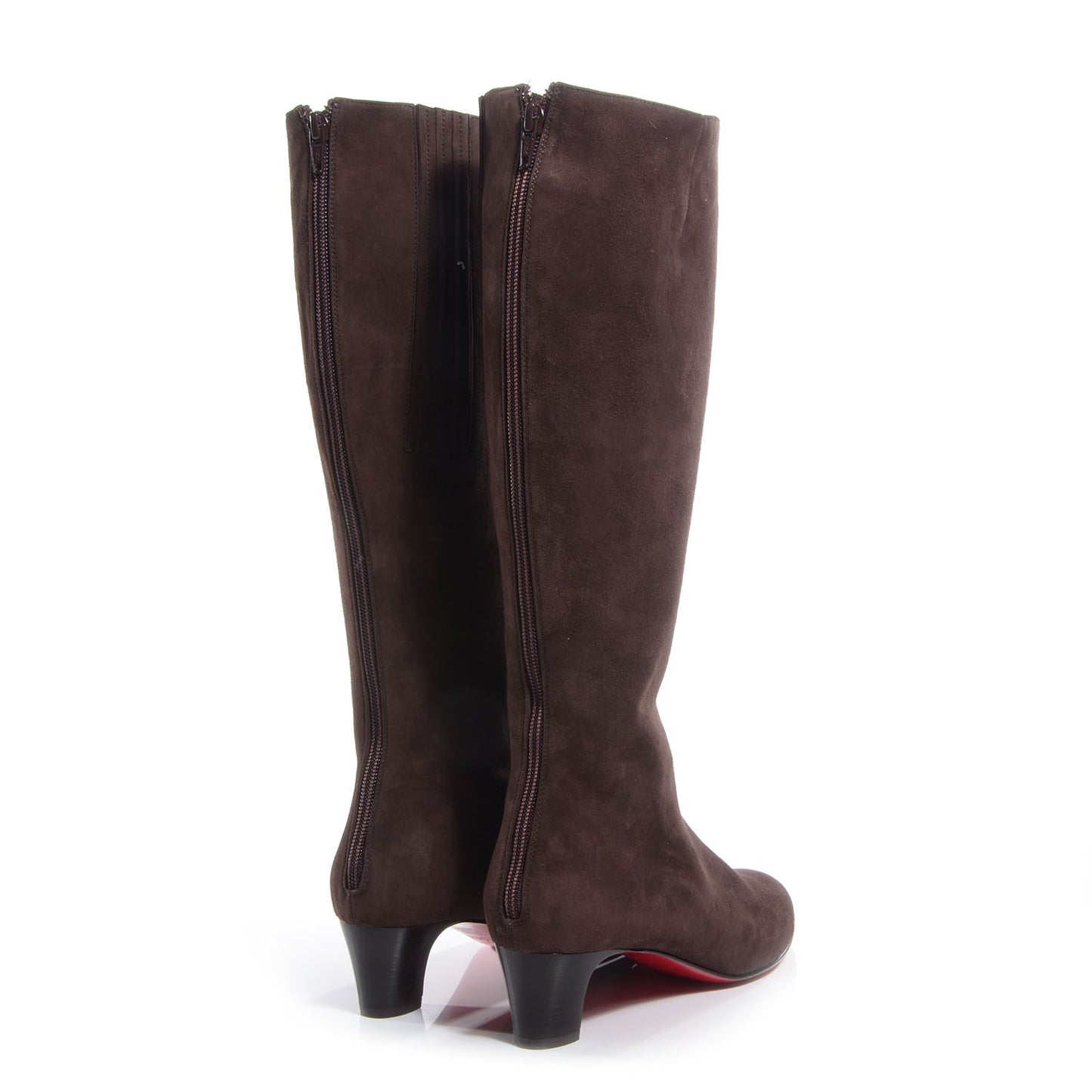 Suede Bourge 50 Tall Boots 38.5 Brown