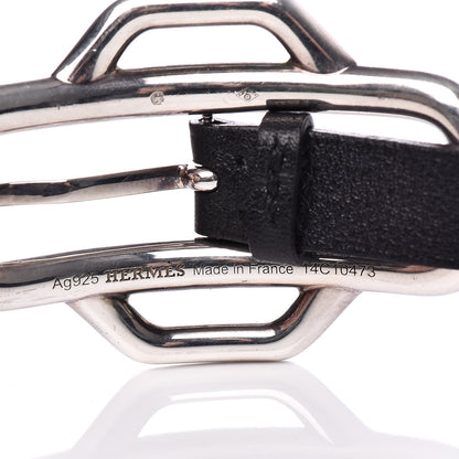 Hermes Sterling Silver Swift Attelage Double Bracelet ST 4 of 4