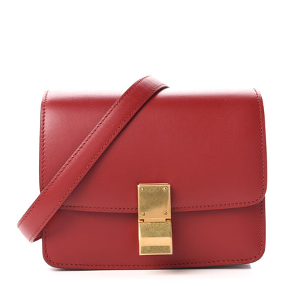 Celine Box Calfskin Small Classic Box Flap Bag Red 1 of 10