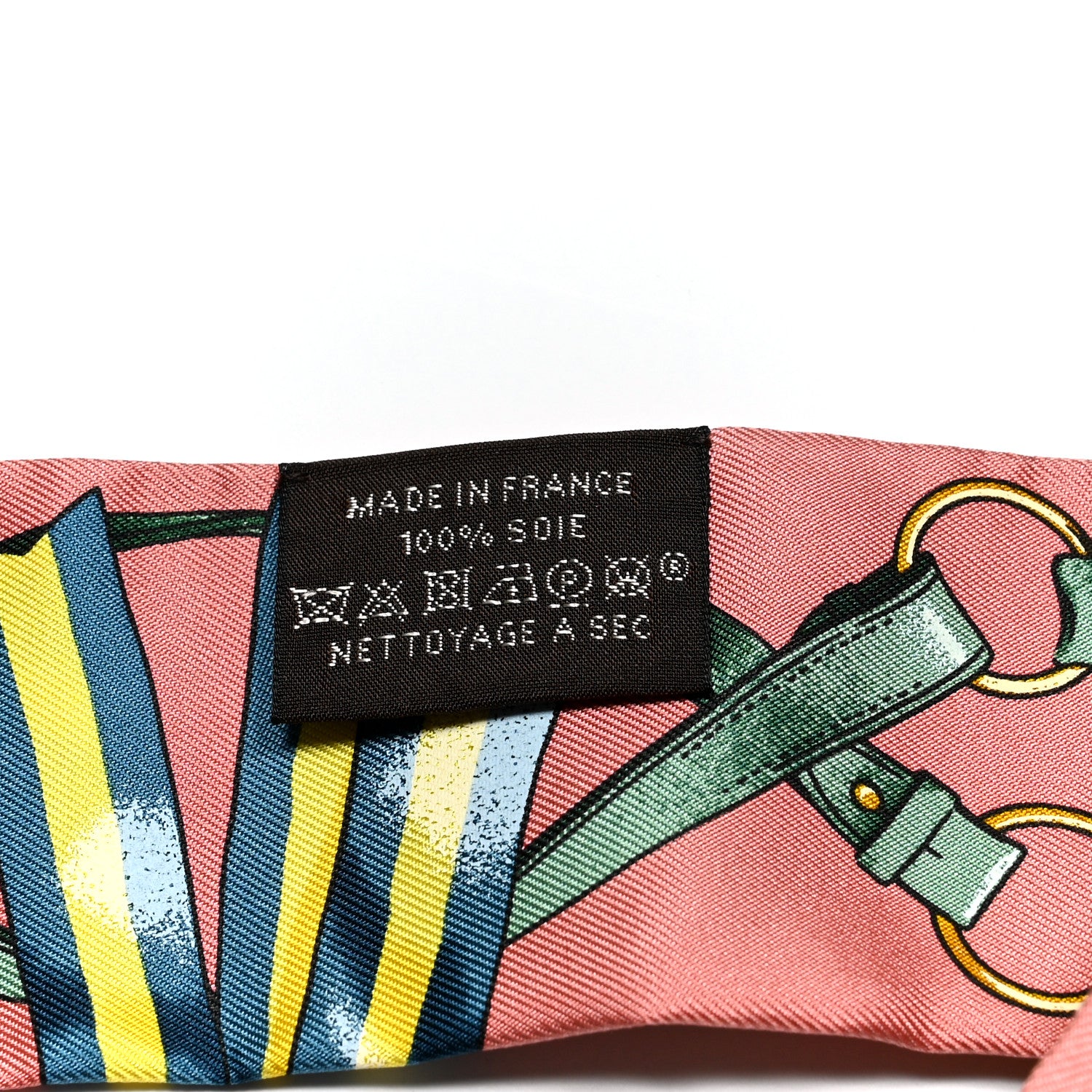 Hermes Silk Jumping Twilly Vieux Rose Petrole 4 of 4